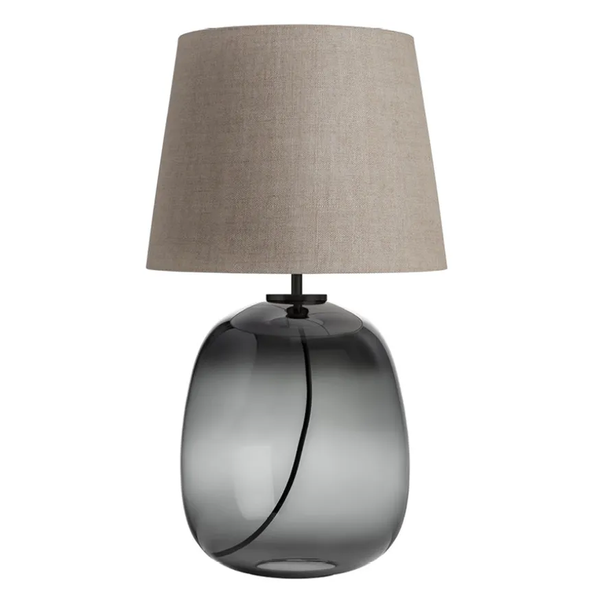 Hadeland Glassverk Austra Bordlampe Røkgrå