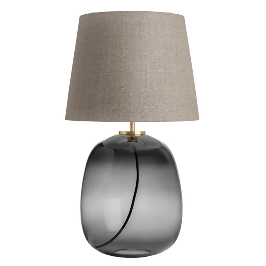 Hadeland Glassverk Austra Bordlampe Røkgrå