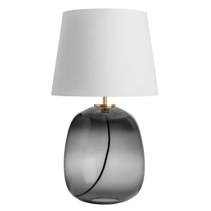 Hadeland Glassverk Austra Bordlampe Røkgrå