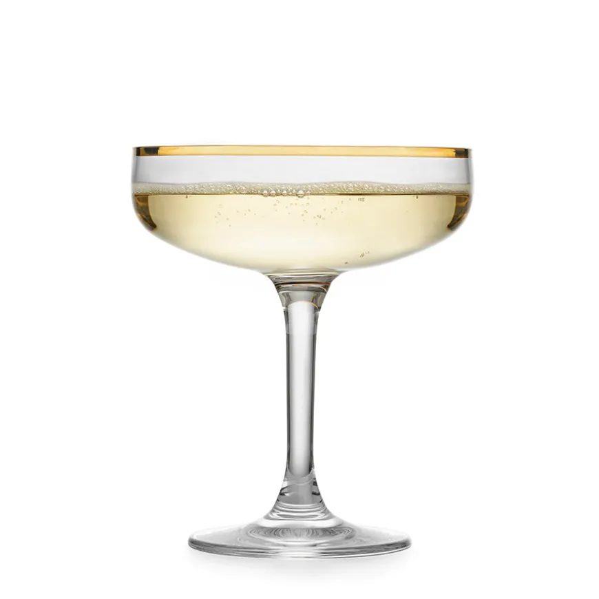 Hadeland Glassverk Odyssè Cavaskål Gullkant 2stk 25cl