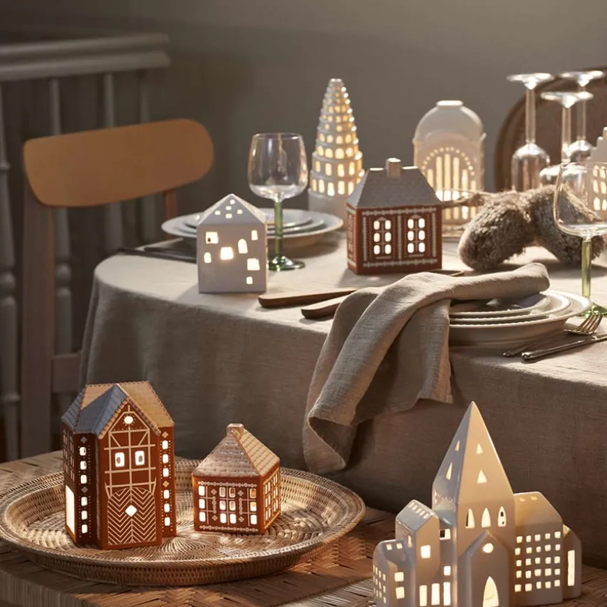 Kähler Gingerbread Lyshus Medium Brun