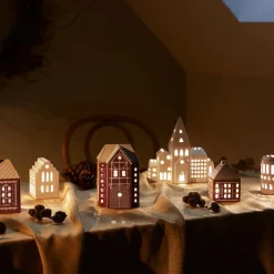 Kähler Gingerbread Lyshus Medium Brun