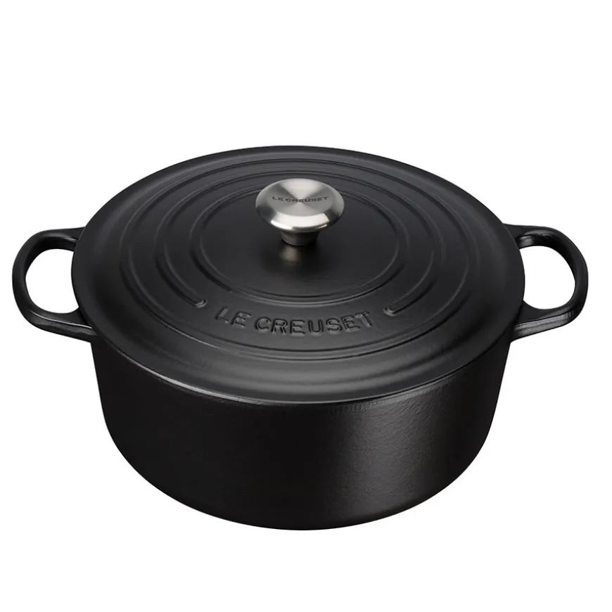 Le Creuset Støpejernsgryte 6,7L/28cm Matte Black