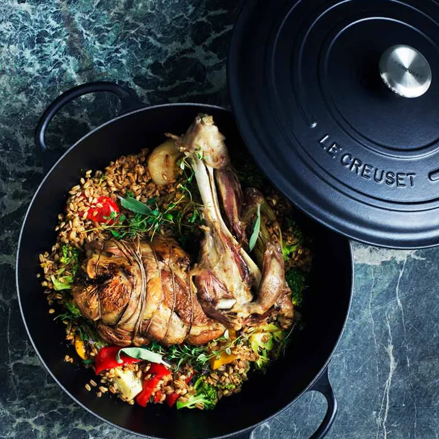Le Creuset Støpejernsgryte 6,7L/28cm Matte Black