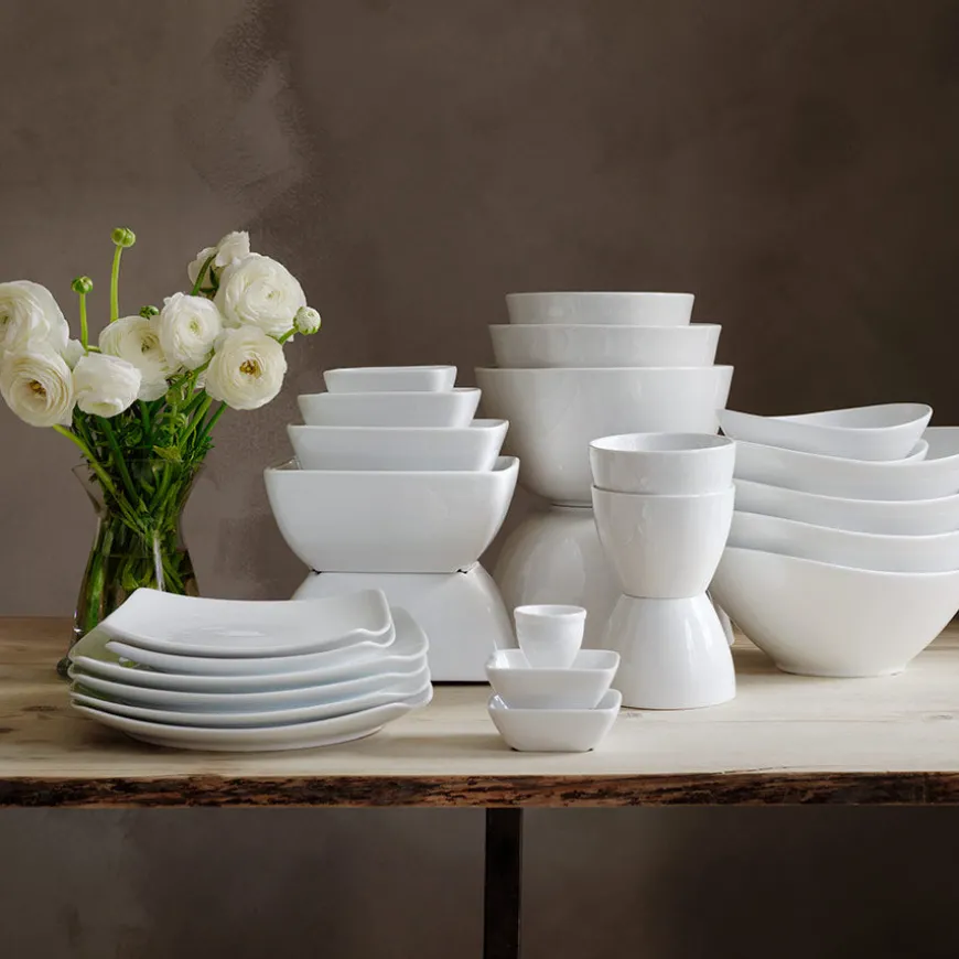 Porsgrunds Porselænsfabrik Sense Firkantet Tallerken 21cm 4pk