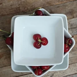 Porsgrunds Porselænsfabrik Sense Serveringsboller Firkant 3pk