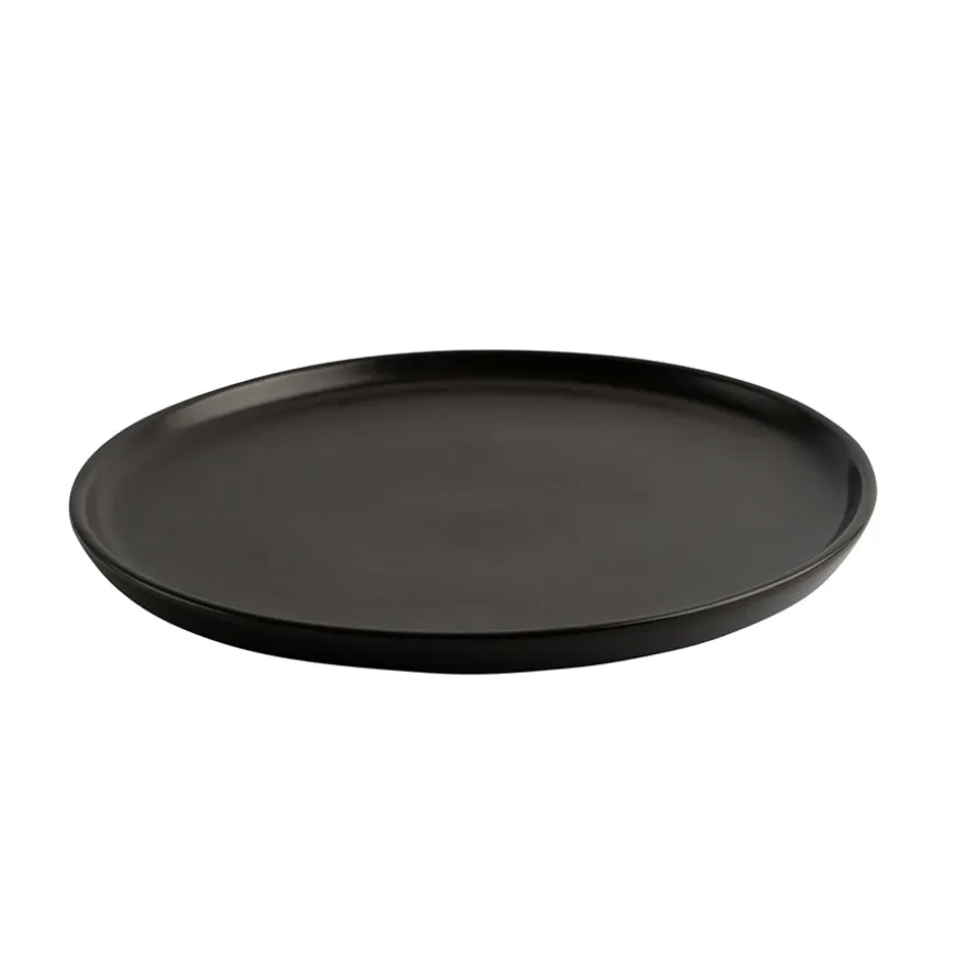 Porsgrunds Porselænsfabrik Natur Asjett m/kant 21cm Matt Sort