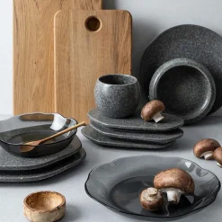 Porsgrunds Porselænsfabrik Natur Tallerken 26cm Mørk Granitt