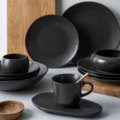 Porsgrunds Porselænsfabrik Natur Tallerken 26cm Matt Sort