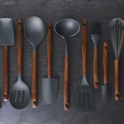 Scanpan Serveringsskje m/Riller 31cm Karbonisert Ask