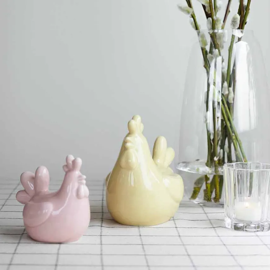 Seasons Easter Collection Høne 20cm Gul