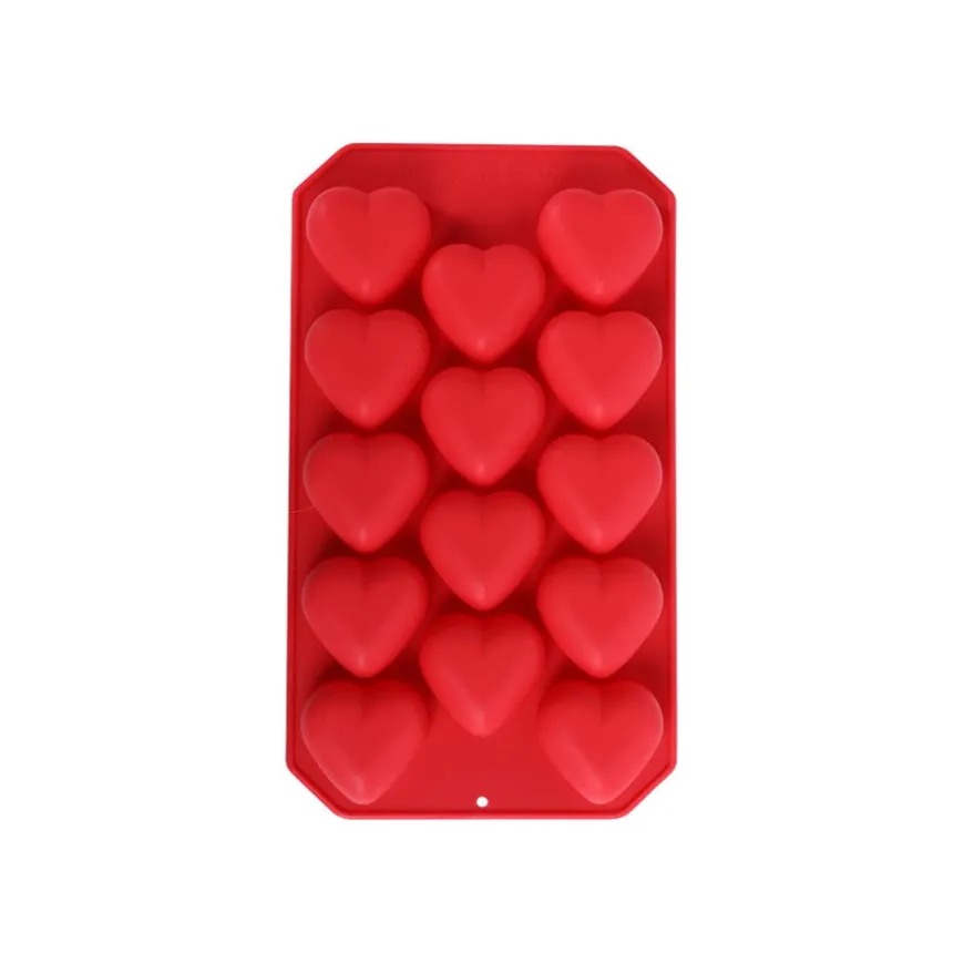 Seasons Love Collection Isbitform Hjerter Silikon 22x11x2cm Rød